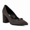 Eleganckie buty damskie 1361 piaskowy welur