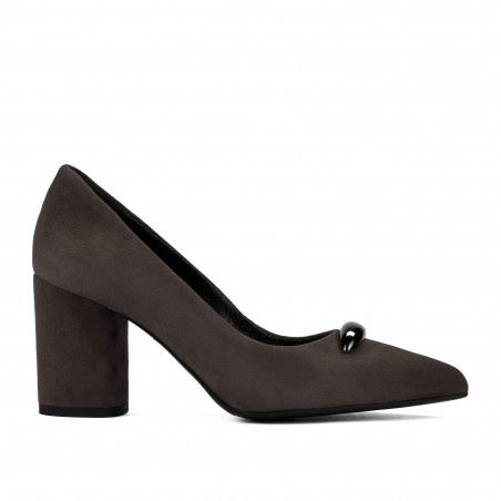 Eleganckie buty damskie 1361 piaskowy welur