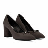 Eleganckie buty damskie 1361 piaskowy welur