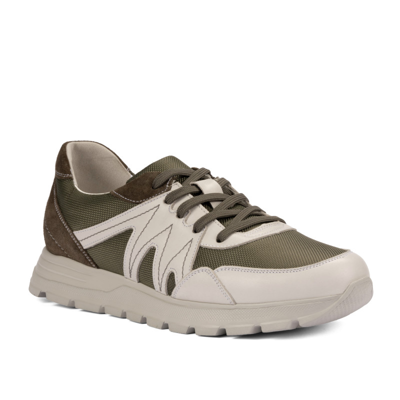 Buty casual/sportowe męskie 997 khaki kombinowane