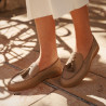 Mokasyny damskie 6096 biz cappuccino lifestyle
