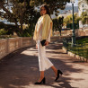 Eleganckie buty damskie 1361 czarny welur lifestyle