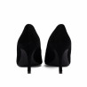 Eleganckie buty damskie 1363 czarny welur