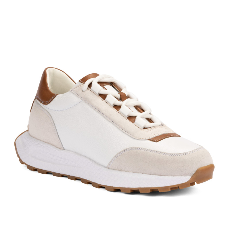 Buty sportowe damskie 6101 biz białe łączone