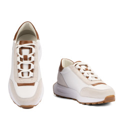 Buty sportowe damskie 6101 biz białe łączone