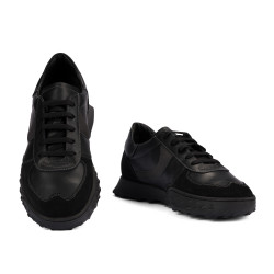 Buty sportowe męskie 9001 czarny kombinowany