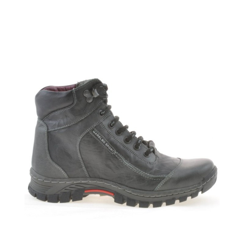 Buty młodzieżowe 479 czarne+szare