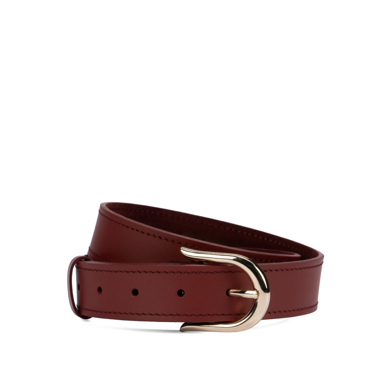 Damski pasek 46mc bordo