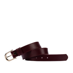 Damski pasek 46cm safiano burgund