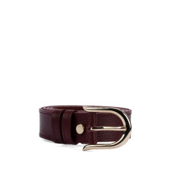 Damski pasek 46cm safiano burgund