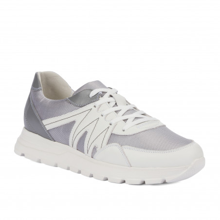 Buty casual/sportowe męskie 997 szary kombinowany