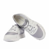 Buty casual/sportowe męskie 997 szary kombinowany