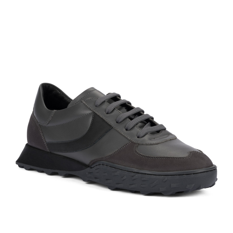 Męskie buty sportowe 9001 szare kombinowane