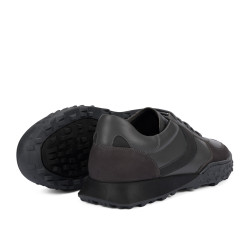 Męskie buty sportowe 9001 szare kombinowane