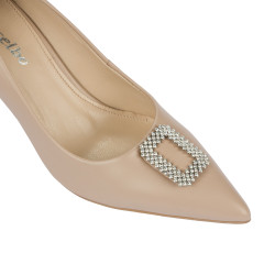 Eleganckie buty damskie 1318 beżowe