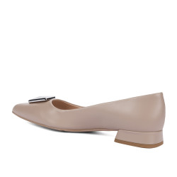 Damskie baleriny 1360 piaskowe