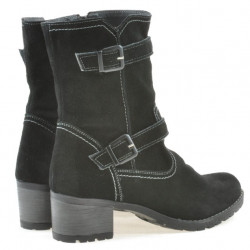 Damskie botki 3278 czarny welur