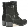 Damskie botki 3278 czarny welur