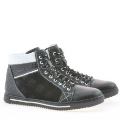 Buty męskie 467 czarne+białe