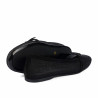 Baleriny damskie 1369 czarny kombinowany