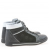 Buty męskie 467 czarne+białe