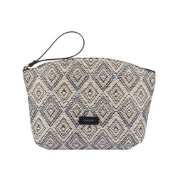 Damska torba ręczna 213g 01 czarna rafia