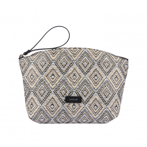 Damska torba ręczna 213g 01 czarna rafia