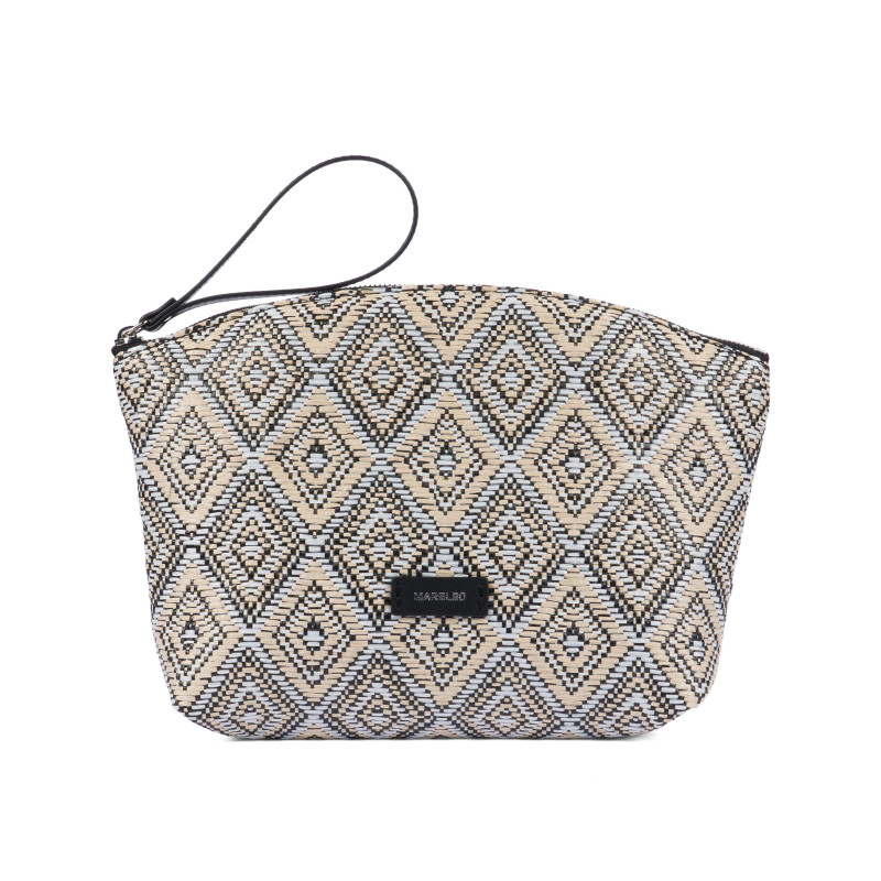 Damska torba ręczna 213g 01 czarna rafia