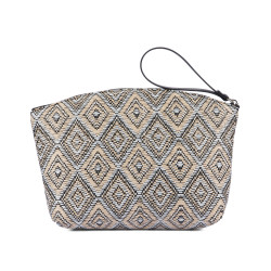 Damska torba ręczna 213g 01 czarna rafia