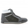 Buty męskie 467 czarne+białe