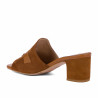 Damskie sandały 1367 zamszowe camel