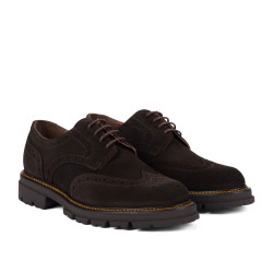 Buty casual męskie 989 café welur
