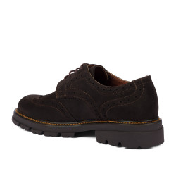 Buty casual męskie 989 café welur