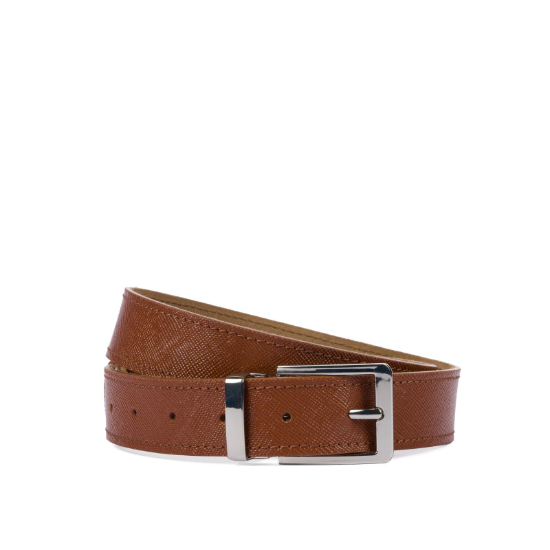 Pasek damski 26mc brązowy saffiano