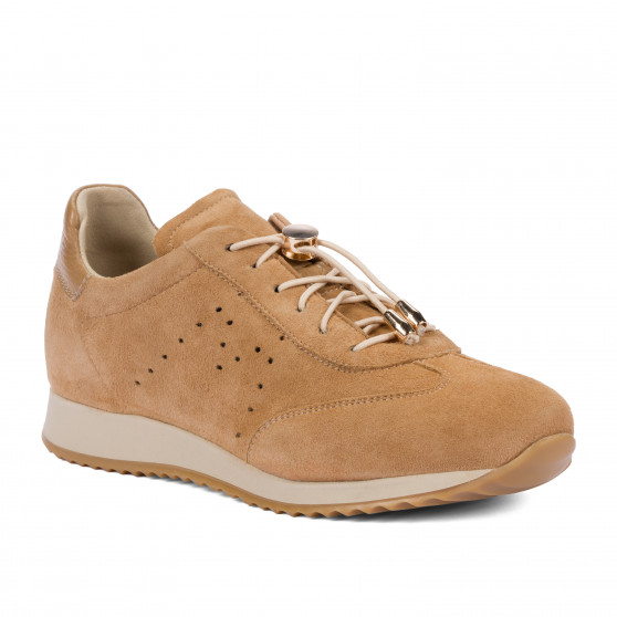 Damskie buty sportowe 6104 bufo karmelowy kombinowany