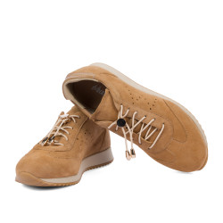 Damskie buty sportowe 6104 bufo karmelowy kombinowany