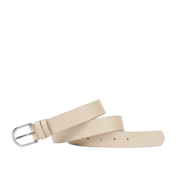 Damski pasek 43-1m beżowy safiano