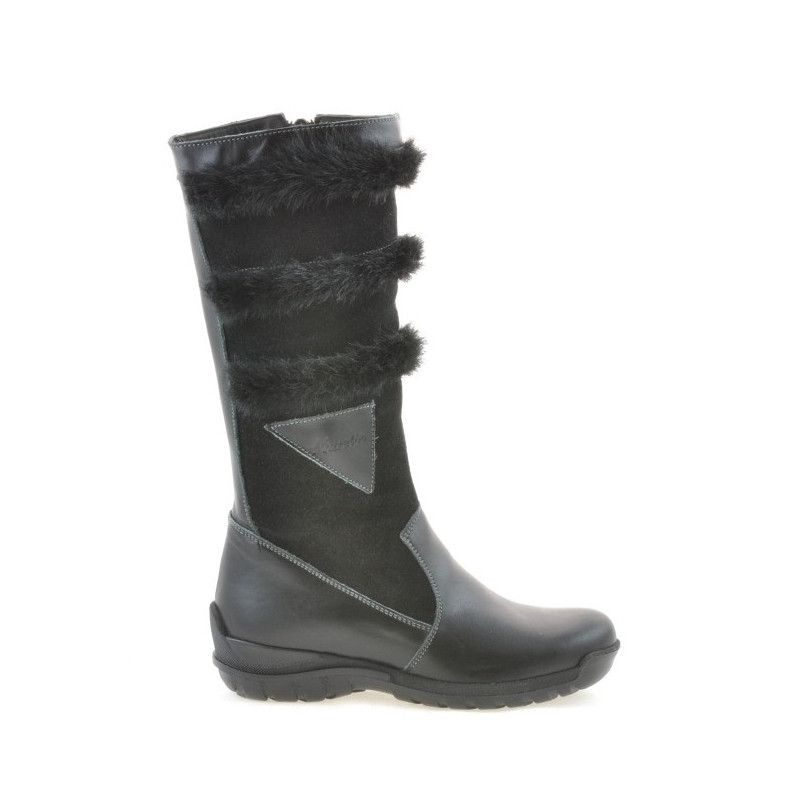 Dziecięce buty 3205 czarno-szare