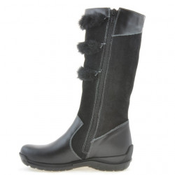 Dziecięce buty 3205 czarno-szare