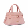 Torebka damska do ręki 056g zamsz baby pink