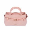 Torebka damska do ręki 056g zamsz baby pink