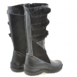 Dziecięce buty 3205 czarno-szare