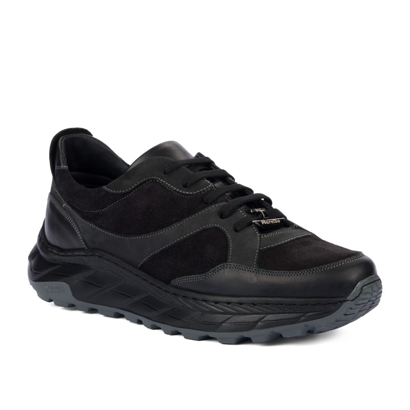 Casualne/sportowe buty męskie 996 czarny welur kombinowany