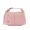 Torebka damska do ręki 037-1g 01 zamsz baby pink