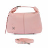 Torebka damska do ręki 037-1g 01 zamsz baby pink