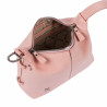 Torebka damska do ręki 037-1g 01 zamsz baby pink