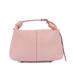 Torebka damska do ręki 037-1g 01 zamsz baby pink