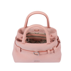 Damska torebka do ręki 056g 01 camoscio baby pink