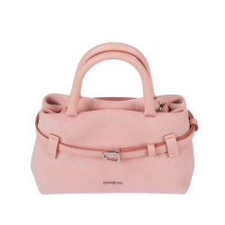 Damska torebka do ręki 056g 01 camoscio baby pink