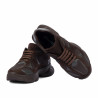 Damskie buty sportowe 6102 czekoladowe kombinowane